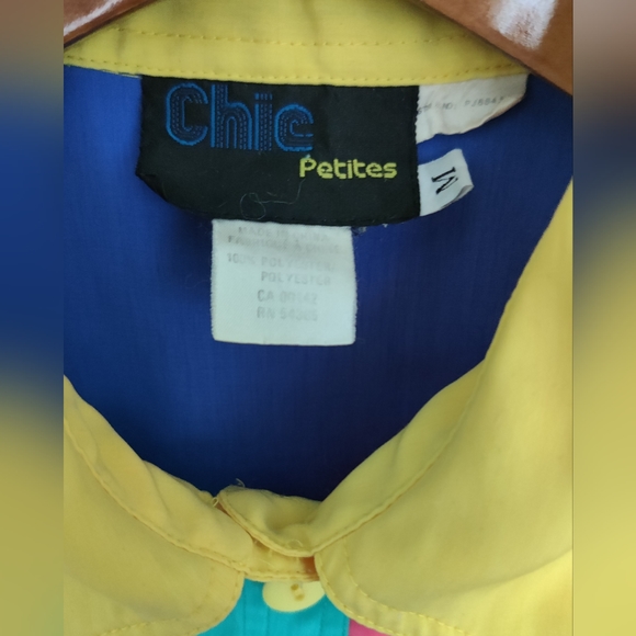 Vintage Colour Block Shirt Unisex Size M - Picture 4 of 4